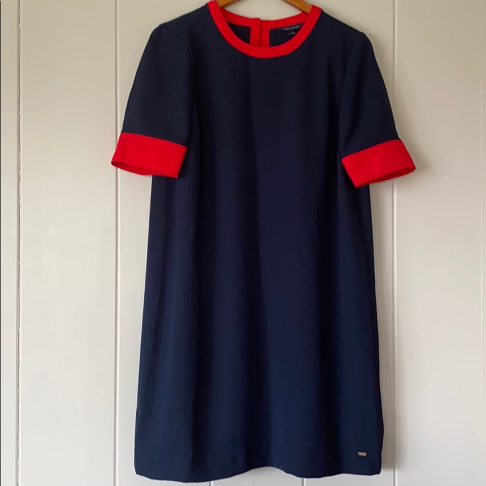 Tommy Hilfiger navy & red dress size medium